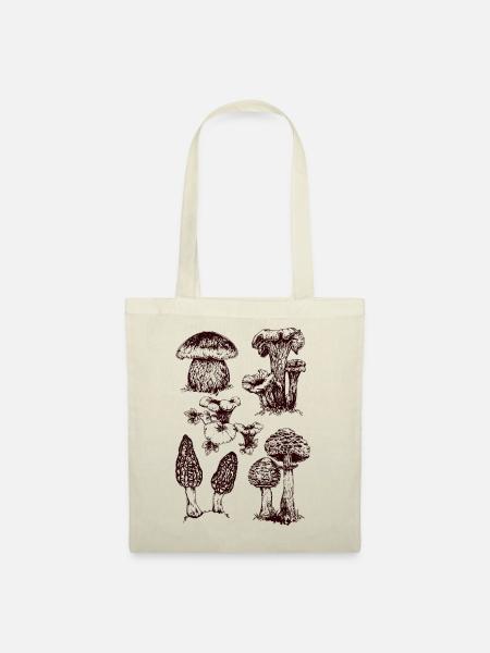 Champignons - Stoffbeutel - Natur