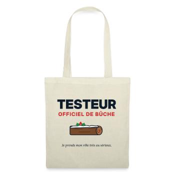 Offizieller Tester des Weihnachtsprotokolls – Weihnachtshumor - Stoffbeutel - Natur - Vorne