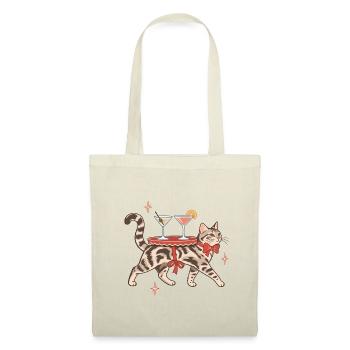 Cocktail Cat - Stoffbeutel - Natur - Vorne