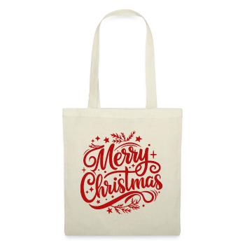 Frohe Weihnachten - Stoffbeutel - Natur - Vorne