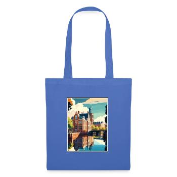 Leeuwarden Niederlande Vintage Reiseposter WPA - Stoffbeutel - Hellblau - Vorne