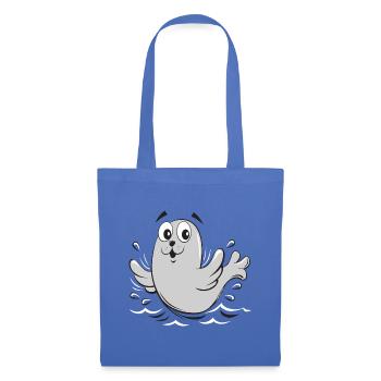 FUN BABY SEAL, SAIMAANNRPAPA TEXTILES (10-43) - Stoffbeutel - Hellblau - Vorne