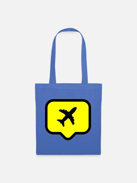 Flugzeug! - Stoffbeutel - Hellblau