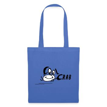 Cool Crab Coole Krabbe baby lustiges Bild funny - Stoffbeutel - Hellblau - Vorne