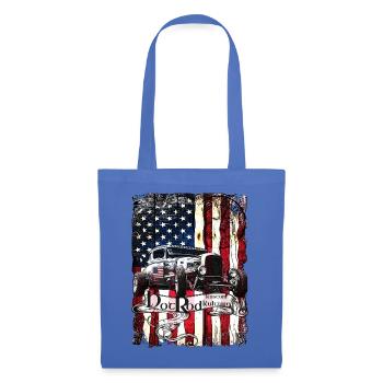 Hot Rod Flagge Americana - Stoffbeutel - Hellblau - Vorne