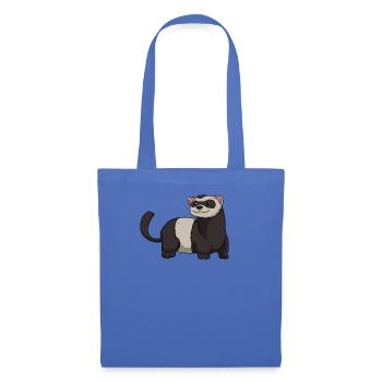 Ferret Frettchen - Stoffbeutel - Hellblau - Vorne