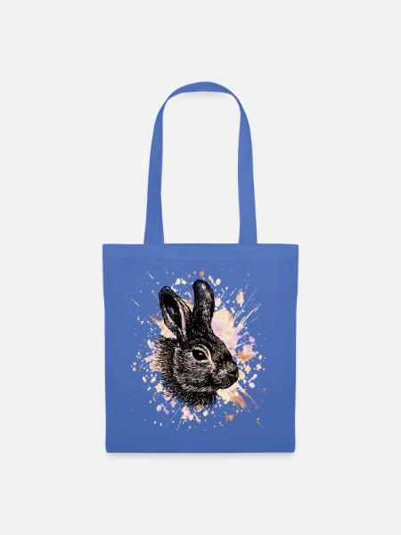 Hase - Stoffbeutel - Hellblau