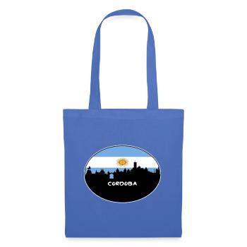 Cordoba Argentinien Flagge Skyline Silhouette Reisen - Stoffbeutel - Hellblau - Vorne