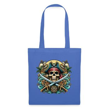 Piraten Logo - Stoffbeutel - Hellblau - Vorne
