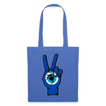 Nazar Frieden Victory Symbol - Stoffbeutel - Hellblau - Vorne