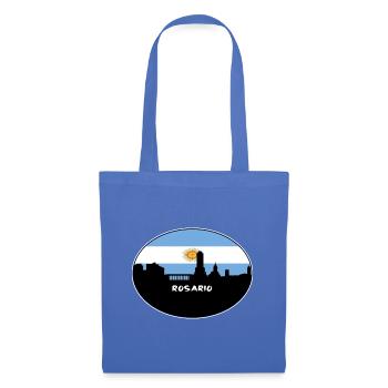 Rosario Argentinien Flagge Skyline Silhouette Reisen - Stoffbeutel - Hellblau - Vorne