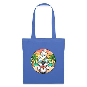 Kakadu Lustige Cartoon Sommer Strand Sonnenbrille - Stoffbeutel - Hellblau - Vorne