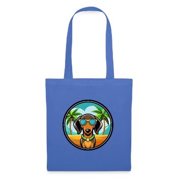 Alpine Dachsbracke Dog Breed Cartoon Sunglasses - Tote Bag - light blue - Front