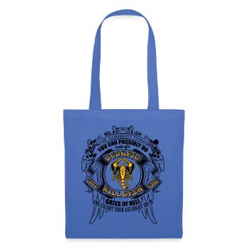 zodiac scorpio skorpion Shirt - Stoffbeutel - Hellblau - Vorne
