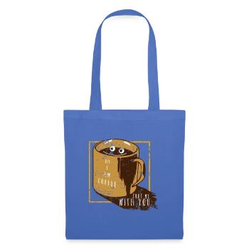 Wacher Kaffeeliebhaber Morgenritual - Stoffbeutel - Hellblau - Vorne