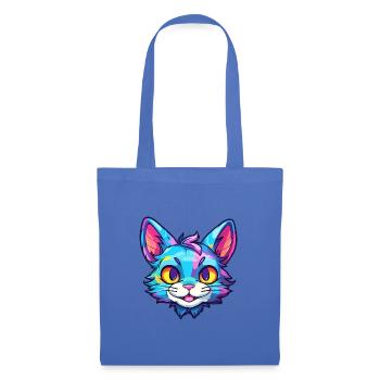 Pixie Bob Katze Rasse Aquarell Cartoon Kawaii Haustier - Stoffbeutel - Hellblau - Vorne
