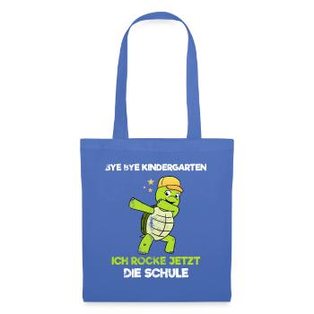 Einschulung Jungen 1.Klasse Dab Dabbing Schulkind - Stoffbeutel - Hellblau - Vorne