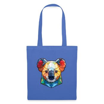 Koala buntes Aquarell Tier Haustier Illustration - Stoffbeutel - Hellblau - Vorne