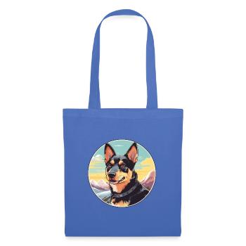 Lancashire Heeler Hunderasse Cartoon Kawaii Waterco - Stoffbeutel - Hellblau - Vorne
