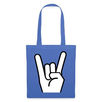 Rock hand - Stoffbeutel - Hellblau - Vorne