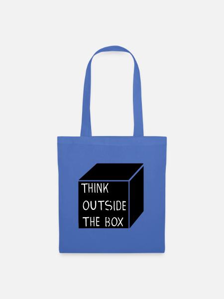 THINK OUTSIDE THE BOX - Stoffbeutel - Hellblau