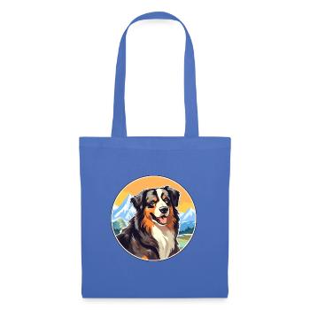 Böhmischer Schäferhund Rasse Cartoon Kawaii Waterco - Stoffbeutel - Hellblau - Vorne