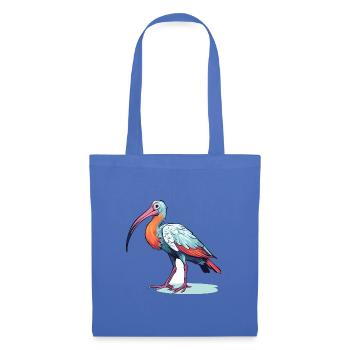 Ibis Buntes Aquarell Cartoon Kawaii Tier - Stoffbeutel - Hellblau - Vorne