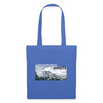 ADVENTURE AWAITS - Stoffbeutel - Hellblau - Vorne