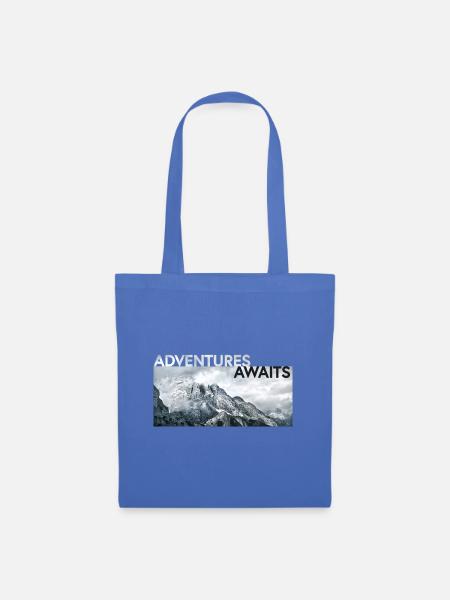 ADVENTURE AWAITS - Stoffbeutel - Hellblau