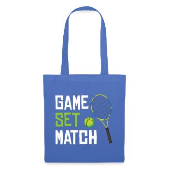 Game Set Match Tennis - Stoffbeutel - Hellblau - Vorne