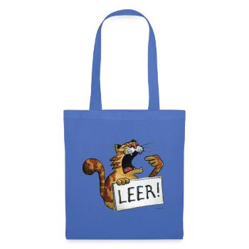 hungrige Katze (leer) - Stoffbeutel - Hellblau - Vorne