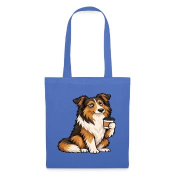 Collie Colliebesitzer Collieliebhaber Colliehalter - Stoffbeutel - Hellblau - Vorne
