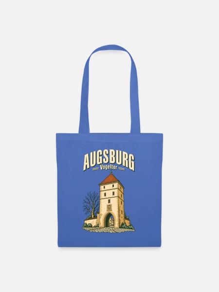 Augsburg Vogeltor - Stoffbeutel - Hellblau