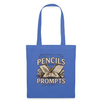 Stop KI Pencils Before Prompts Gegen Ki - Stoffbeutel - Hellblau - Vorne