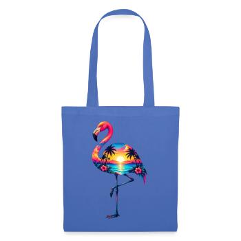 Niedlicher Flamingo Süße Flamingos - Stoffbeutel - Hellblau - Vorne