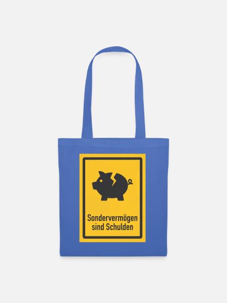 Sondervermögen sind Schulden Satire - Stoffbeutel - Hellblau