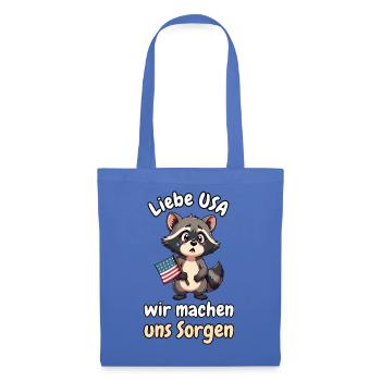 Liebe USA, wir machen uns Sorgen - Stoffbeutel - Hellblau - Vorne