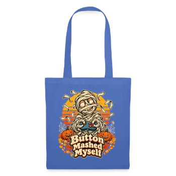 Halloween-Mumie Button Mashed Myself Gamer - Stoffbeutel - Hellblau - Vorne