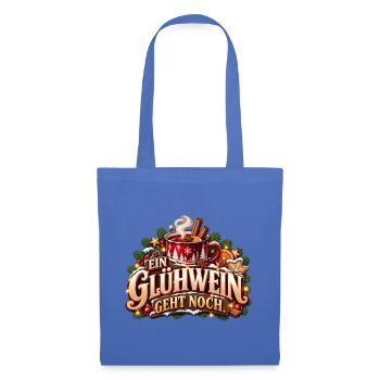Glühwein Becher Festliches Wintermotiv - Stoffbeutel - Hellblau - Vorne