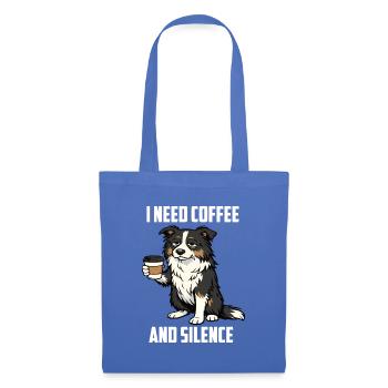 I Need Coffee and Silence Australian Shepherd  - Stoffbeutel - Hellblau - Vorne