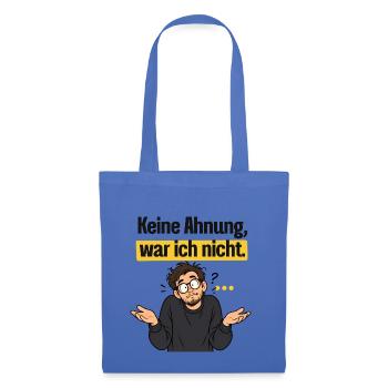 Keine Ahnung, war ich nicht - Stoffbeutel - Hellblau - Vorne
