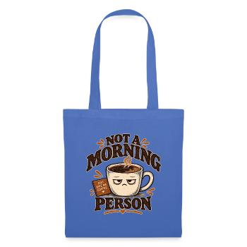 Kein Morgenmensch-Kaffee - Stoffbeutel - Hellblau - Vorne
