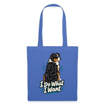 Ich mache, was ich will – Australian Shepherd Aussie Mom - Stoffbeutel - Hellblau - Vorne
