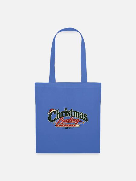 Christmas Loading – Minimalist Christmas - Stoffbeutel - Hellblau