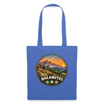 Dolomiten Italien Berge Wandern Natur - Stoffbeutel - Hellblau - Vorne