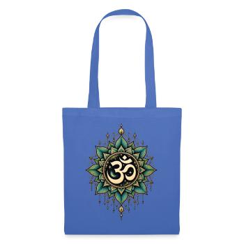 Om Mandala – Spirituelles Yoga Design - Stoffbeutel - Hellblau - Vorne