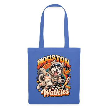 Houston Walkies Astronaut Hund - Stoffbeutel - Hellblau - Vorne