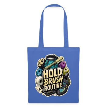 HOLD BRUSH ROUTINE - Stoffbeutel - Hellblau - Vorne