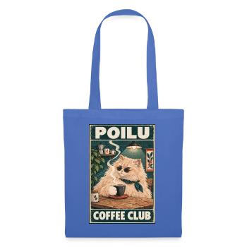 Ginger Cat im Café — Poilu Coffee Club - Stoffbeutel - Hellblau - Vorne