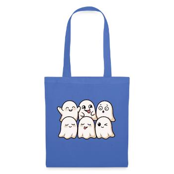Süße kleine Geister Kawaii Halloween Kinder-Tee - Stoffbeutel - Hellblau - Vorne